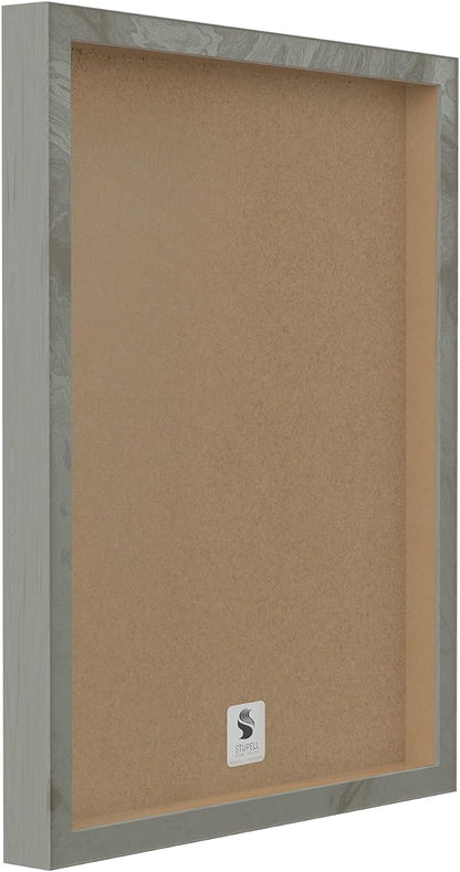 Stupell Industries The Stupell Home Decor, Read Me A Story/Elephant in Pink Chevron Grey Framed Wall Art, 16 x 20, Design by Artist Ashley Calhoun