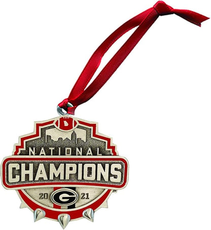 Georgia 2021 National Champions Ornament | Hand-Sculpted Christmas Tree Ornament