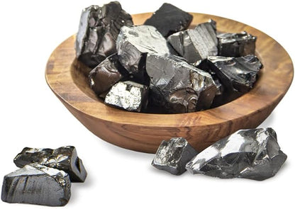 Karelian Heritage Elite Shungite Stones for Water Purification & Filtering 0.2 lb | 0.2-0.5 oz per Stone | Authentic Shungite Stones from Karelia for Protection | Jewelry Making REB11