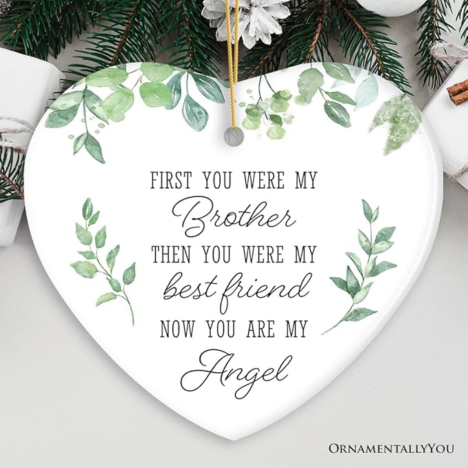 My Brother, My Angel Ornament, Sentimental Memorial