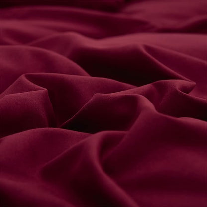 Cottonight Dark Red Comforter King Burgundy Bedding Chic Modern Wine Red Blanket Quilt Breathable Cotton Modern Solid Blackish Red Comforter Set for Women Men King Bed