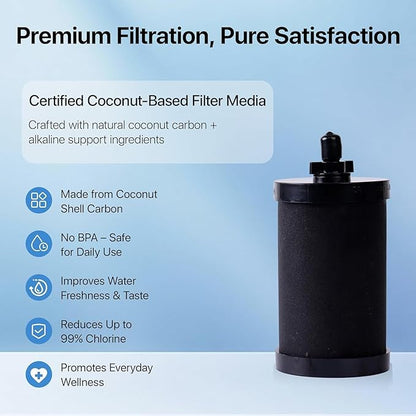 2387 Pro Water Filter Replacement – 2 Pack, 11Dx5Wx5H Long-Lasting Replacement Elements for Clean & Safe Drinking Water, Easy Installation for Home & Outdoor Use