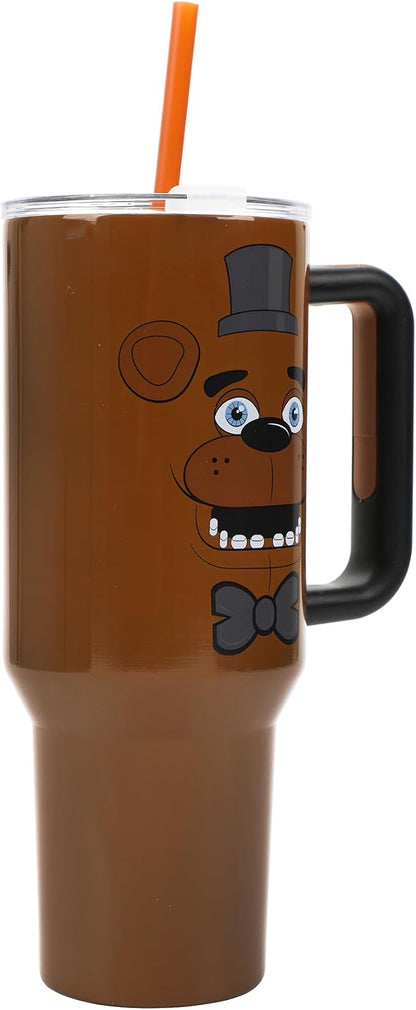 Bioworld Five Nights at Freddy's Freddy Fazbear 40 Oz Stainless Steel Tumbler