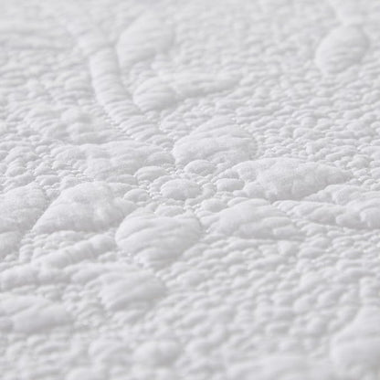 Brandream White Quilts Set Queen Size Bedspreads Farmhouse Bedding 100% Cotton Quilted Bedspreads