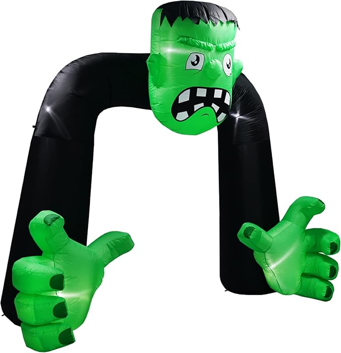 Amazingforless [9FT] Inflatable Halloween Animated Archway Blow-Up Yard Decorations with Bright LED Lights, Weather-Resistant Fabric, Halloween Inflatable Blow Up Lawn Outdoor Decoration