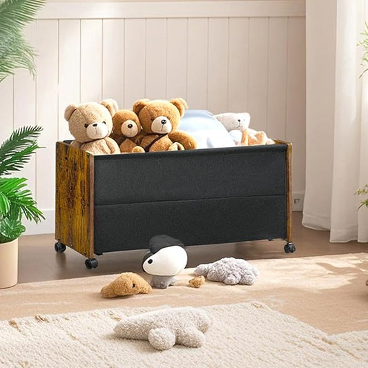 Toy Box, Toy Storage Organizer, Toy Box for Boys Girls, Wooden Kids Storage, Patented Design
