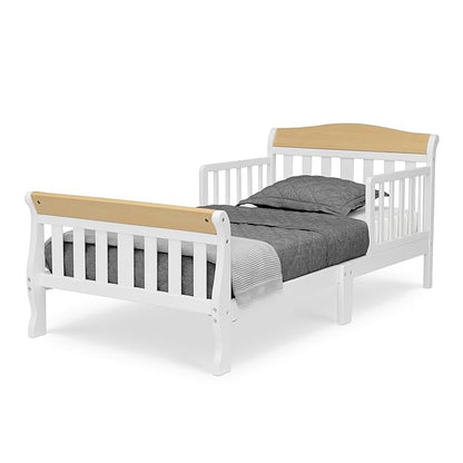 Delta Children Canton Toddler Bed, Bianca White/Natural