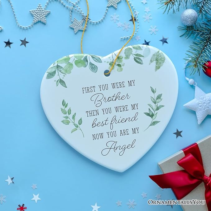 My Brother, My Angel Ornament, Sentimental Memorial