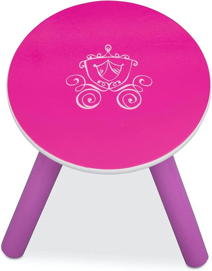 Delta Children Activity Center with Easel Desk, Stool and Toy Organizer, Disney Princess