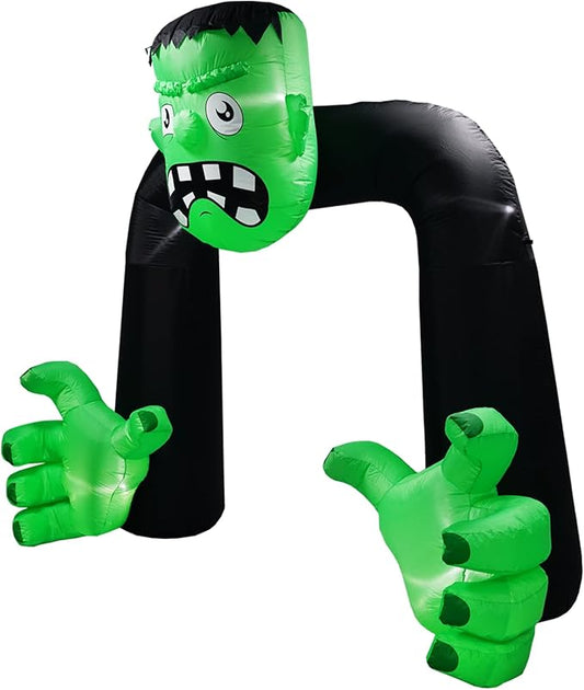Amazingforless [9FT] Inflatable Halloween Animated Archway Blow-Up Yard Decorations with Bright LED Lights, Weather-Resistant Fabric, Halloween Inflatable Blow Up Lawn Outdoor Decoration