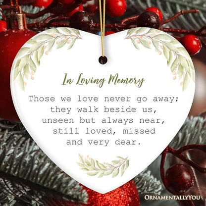 Always Near, Forever Dear Memorial Ornament, Christmas Keepsake for Loved Ones