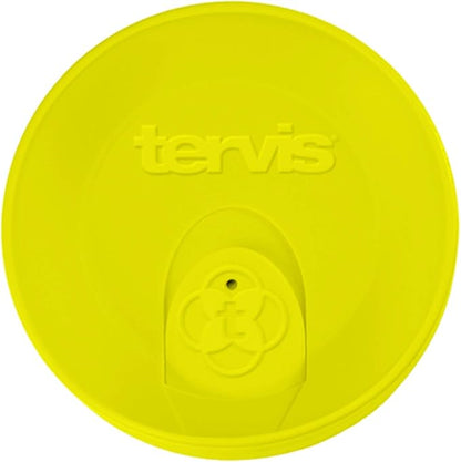 Tervis Travel Lid Made in USA Double Walled Insulated Tumbler Travel Cup Keeps Drinks Cold & Hot, Fits 10oz Tumblers, Neon Yellow
