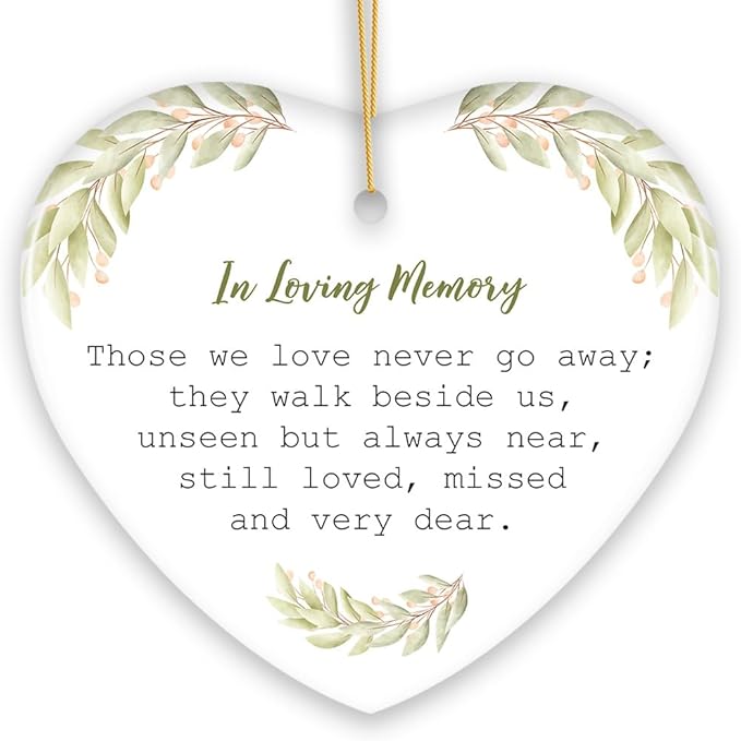 Always Near, Forever Dear Memorial Ornament, Christmas Keepsake for Loved Ones