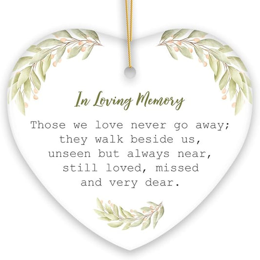 Always Near, Forever Dear Memorial Ornament, Christmas Keepsake for Loved Ones