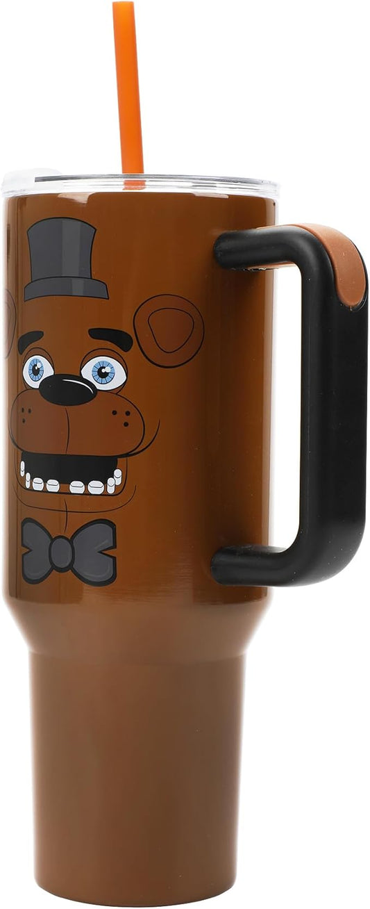 Bioworld Five Nights at Freddy's Freddy Fazbear 40 Oz Stainless Steel Tumbler