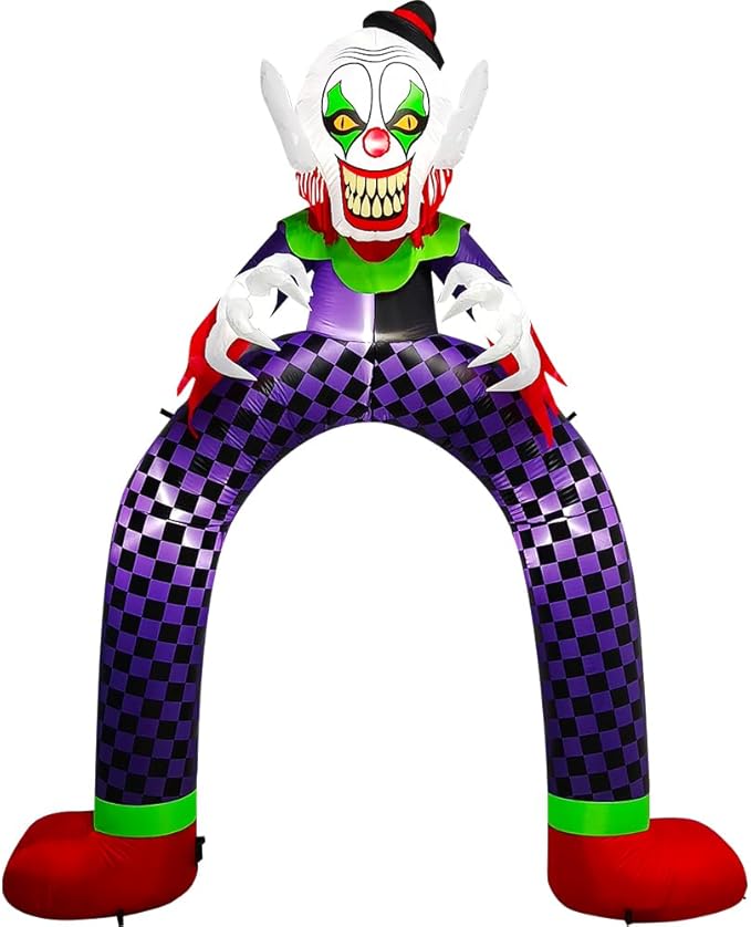 Amazingforless [10FT] Inflatable Halloween Animated Archway Blow-Up Yard Decorations with Bright LED Lights, Weather-Resistant Fabric, Halloween Inflatable Blow Up Lawn Outdoor Decoration