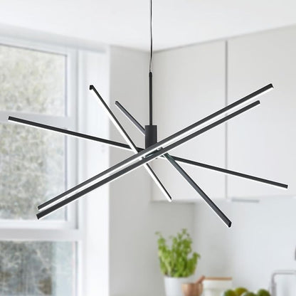 Modern 47-inch Big Chandelier for High Ceiling, Large Foyer Chandelier for Living Room Foyer Dining Room Ceiling Lighting Fixture for Staircase,85W