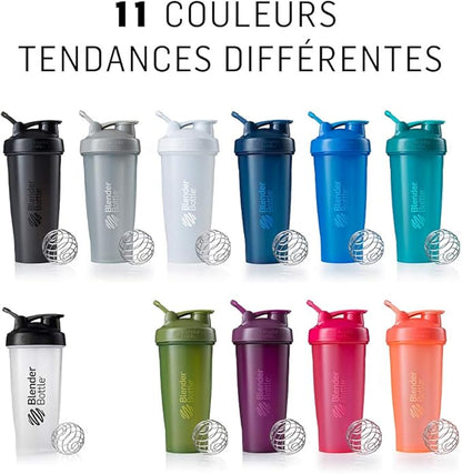 BlenderBottle Classic Shaker Bottle Perfect for Protein Shakes and Pre Workout, 20-Ounce, Coral