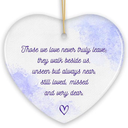 Unseen Yet Forever Close Ornament, Heartfelt Christmas Remembrance Gift