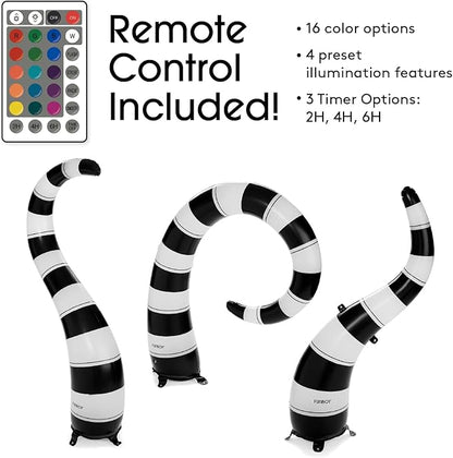 FUNBOY Giant Inflatable Light-Up Yard Snake Scary Halloween Décor, Indoor/Outdoor, (3 Pack)