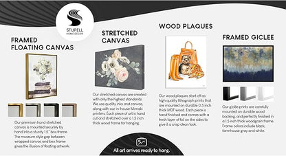 Stupell Industries The Stupell Home Decor, Read Me A Story/Elephant in Pink Chevron Grey Framed Wall Art, 16 x 20, Design by Artist Ashley Calhoun