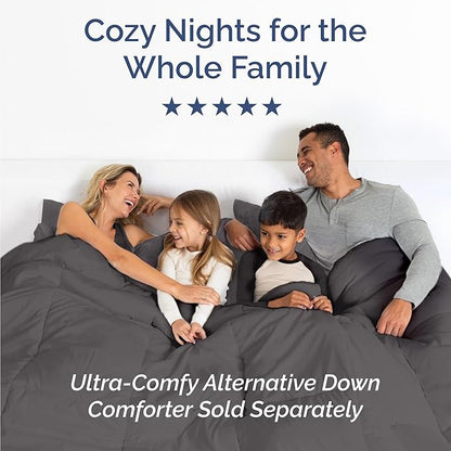 Twin Size 3 Piece Sheet Set - Comfy Breathable & Cooling Bed Sheets Set - Hotel Luxury Bedding for Women, Men, Kids, Teens, Boys & Girls - Deep Pockets, Ultra-Soft, Wrinkle Free - Oeko-Tex - Dark Grey
