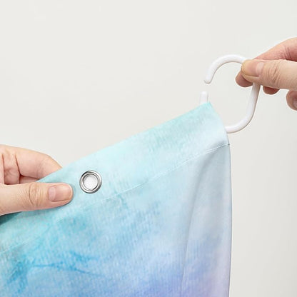 AILONEN Sea Turtle Shower Curtain for Kids Boys Girls,Cute Turtle Kids Bath Curtain Ocean Animal Tie Dye Shower Curtain 72" W*72" H Women Bathroom Curtain Polyester Waterproof Curtain with 12 Hooks