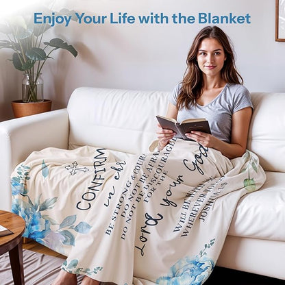 Confirmation Gifts for Girls, Confirmation Gifts for Teenage Girl, Confirmation Gifts Ideas, Confirmation Gifts for Teen Girls, Confirmation Decorations Throw Blanket 50x60 in