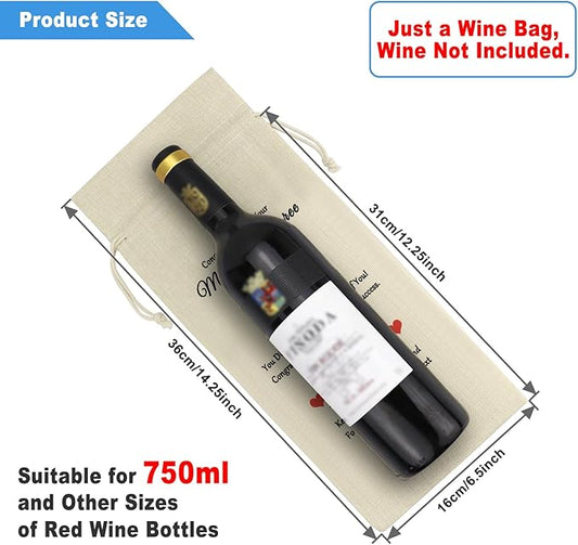 Master's Degree Gift Graduation Wine Gift Bags MSW Degree Gift Graduation Gifts for Her Him Masters Degree Gift Wine Bottle Cover Graduation Party Decorative Friend Sister Daughter Encouragement Gift