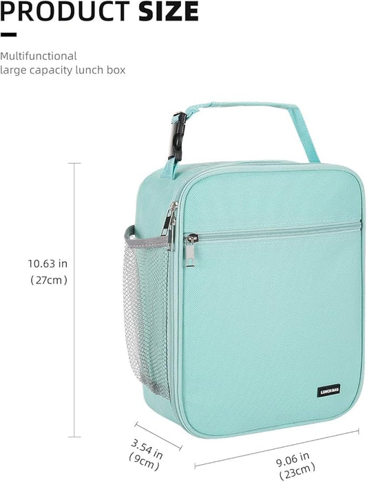 Lunch box Lunch bag for men women Insulated Lunchbox Lunch bags for Work Picnic Travel (baby blue)