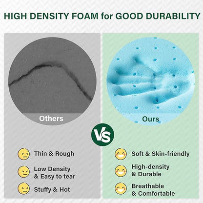 Firm King Size Mattress Topper, 4 Inch High Density Support Memory Foam with Washable Deep Protector, Bed Topper with Ventilated Design, Enhanced Support for Back Pain&Pressure Relief, CertiPUR-US