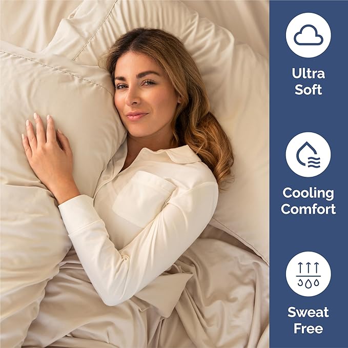 CGK Linens Queen 6 Piece Sheet Set - Cooling Sheets for Hot Sleepers - Hotel Luxury Bedding Set with 8-16 Inch Deep Pockets - 1 Flat & 1 Fitted & 4 Pillowcases - Soft, Easy Care & Wrinkle Free - Wheat