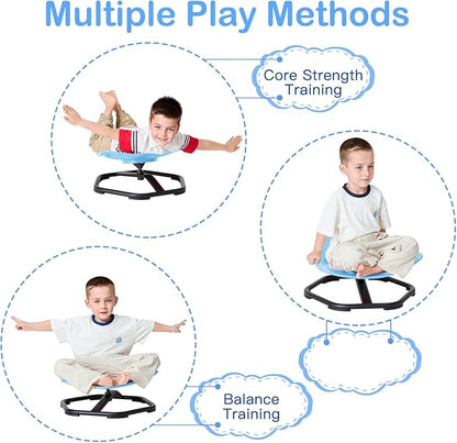 Spinning Sensory Chair, Shield Modeling Sensory Spinning Chair for Kids, Playing Like Captain America Sensory Toys for ADHD and Autism