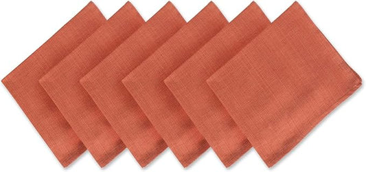DII Variegated Tabletop Collection, Napkin Set, 20x20, Spice, 6 Piece