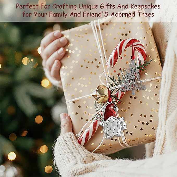 Christmas Ornaments, 2025 Solid Pewter Christma Tree Ornament Handcrafted Metal DIY Hanging Craft Collectibles for Xmas Trees Home Party Party Gifts (Christmas Tree)