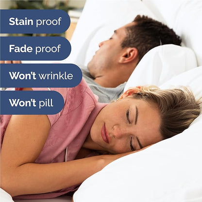 CGK Linens Twin XL 4 Piece Sheet Set - Cooling Sheets for Hot Sleepers - Hotel Luxury Bedding Set with 8-16 Inch Deep Pockets - 1 Flat & 1 Fitted & 2 Pillowcases - Soft, Comfy & Wrinkle Free - White