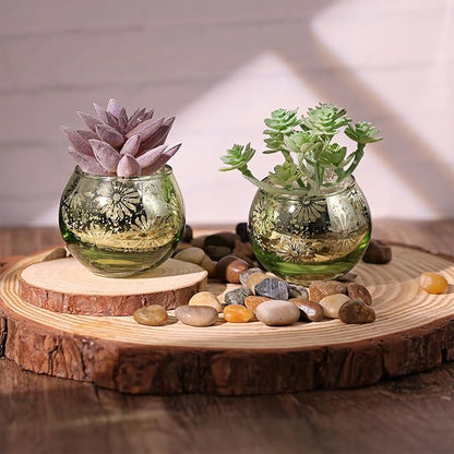 Green Mercury Glass Votive Candle Holders Set of 12, Round Tealight Candle Holders Bulk for Table Centerpieces, Weddings, Shower Gifts, Party Decorations