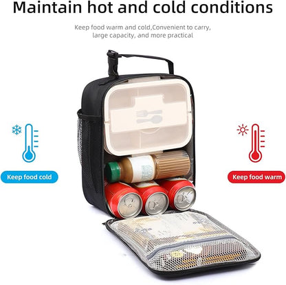 Lunch box Lunch bag for men women Insulated Lunchbox Lunch bags for Work Picnic Travel (Thicken green)