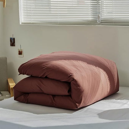 Wellboo Dark Rust Comforter Sets Queen Solid Brick Red Bedding Comforters Women Plain Blackish Red Warm Quilts Modern Pure Fired Red Blanket All Brown Red Comforters Vintage Dark Fuchsia Bed