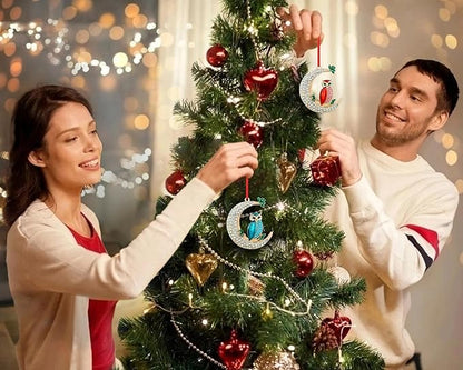 PETCEE Red Owl Christmas Ornaments - Funny Owl Ornaments for Christmas Tree 2025 Owls Hanging Ornament Decorations Cute Xmas Hanging Tree Ornament Keepsake Gifts for Kids Boys Girls Family Friends