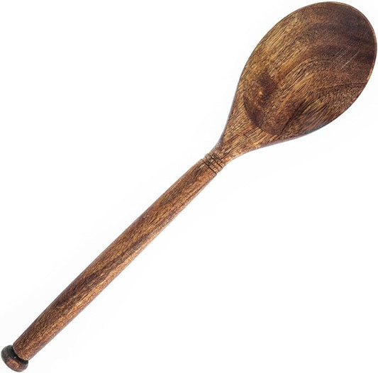 Labrea Life and Home 1pc Solid Acacia Wood Spoon Kitchen Utensils Cooking Baking Home Essentials 11.5 Inch