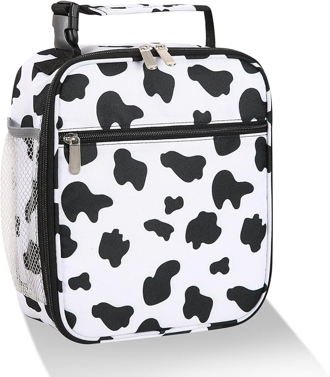 Lunch box Lunch bag for men women Insulated Lunchbox Lunch bags for Work Picnic Travel (Cow)