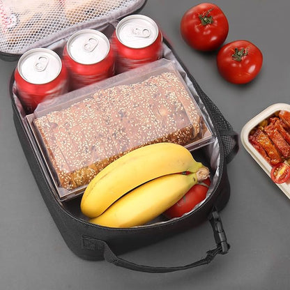 Lunch box Lunch bag for men women Insulated Lunchbox Lunch bags for Work Picnic Travel (Thicken grey)