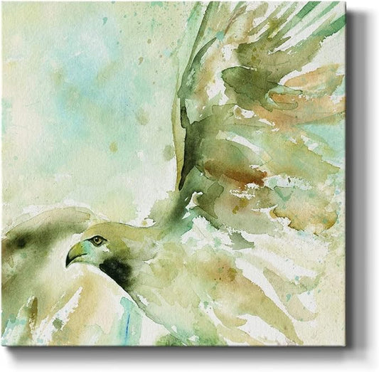 Canvas Wall Art Animals Theme for Home Décor, Taking Flight Wall Art, Ready to Hang, 16'' x 16''