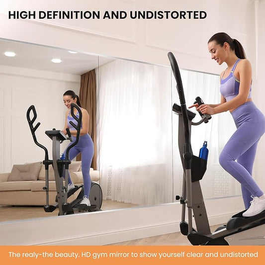 Home Gym Mirror, 56X16 Inch-1Pcs, Large Exercise Mirror, Frameless Full Body Mirror, Tempered Glass, Wall Mounted for Gym, Yoga, Bedroom, Dance Studio