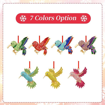 PETCEE Bird Christmas Tree Ornaments - Blue and Green Hummingbird Christmas Ornament Hummingbird Christmas Keepske Gifts for Women Friend Mother Wife Co Worker Daughter