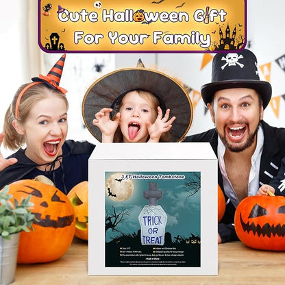 3FT Tombstone Halloween Inflatable Decor Halloween Blow Up Decor Decoration with LED Lights Indoor Outdoor Yard Holiday Graden Haunted House Party Decor
