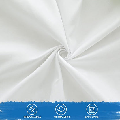 Nap Mat Sheet 10 Pcs, 24" x 48" x 4" Preschool or Day Care Rest Mat Sheet for ECR4Kids and KinderMat, Super Soft and Breathable Microfiber Baby Sheet for Boys and Girls, White