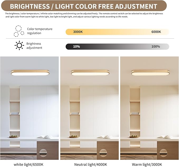 Becailyer 23.6" Modern LED Ceiling Light, Dimmable Flush Mount Ceiling Lamp, 60W Metal Ceiling Chandelier Lighting Fixture for Living Room Bedroom Dining Room Office Hallway Aisle Closet, Gold