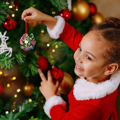 PETCEE Butterfly Flowers Christmas Ornaments Monarch Butterfly Ornaments for Christmas Tree Colorful Butterflies Ornament Hanging Decorations Keepsake Gifts for Women Daughter Mom Granddaughter Girls